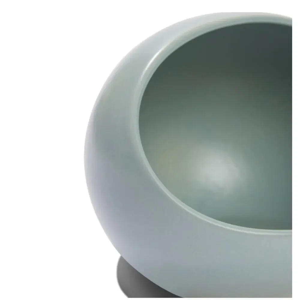 NIB Year & Day Salt Cellar Ceramic Stoneware Kitchenware Palm Blue Green - Picture 3 of 11